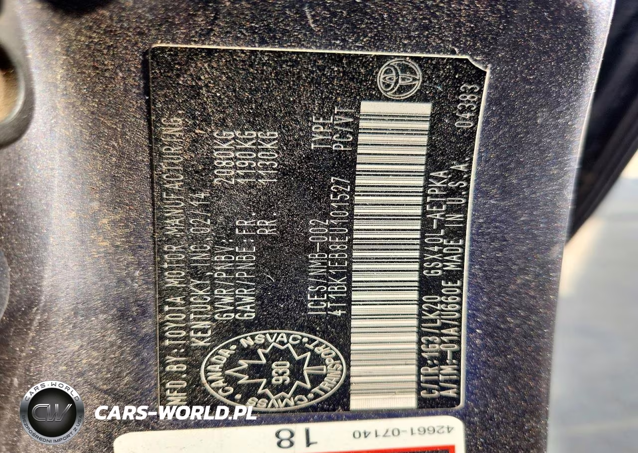 2014 Toyota Avalon Limited VIN:4T1BK1EB8EU101527 - 12