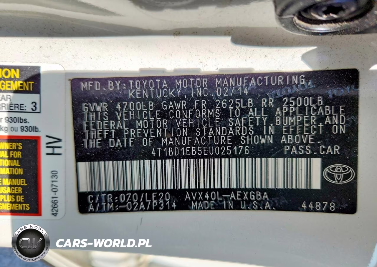2014 Toyota Avalon Hybrid Xle Touring VIN:4T1BD1EB5EU025176 - 13