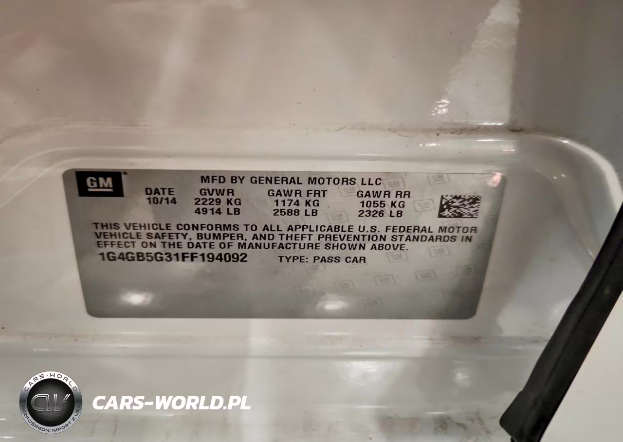 2015 Buick Lacrosse VIN:1G4GB5G31FF194092 - 12
