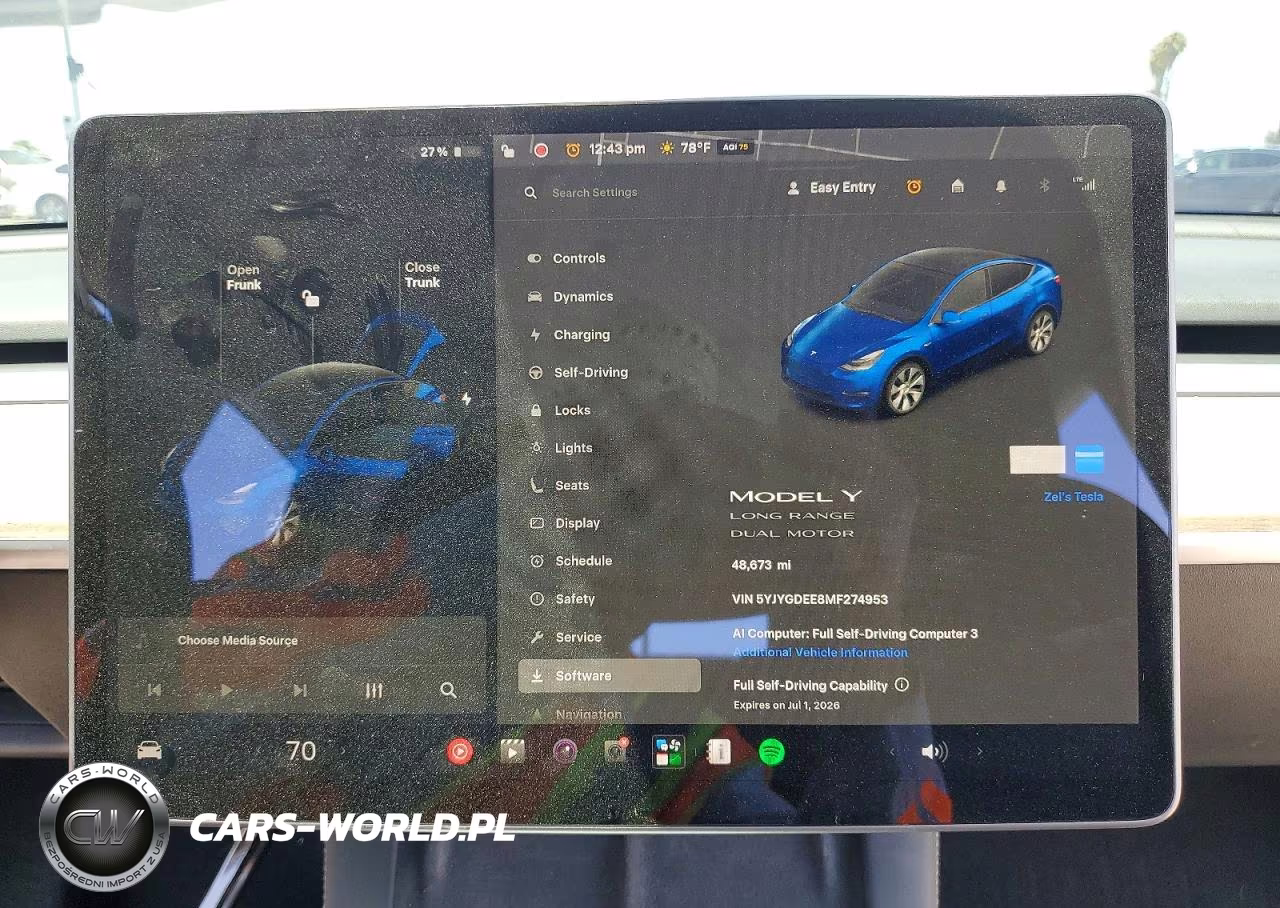 2021 Tesla Model Y VIN:5YJYGDEE8MF274953 - 9