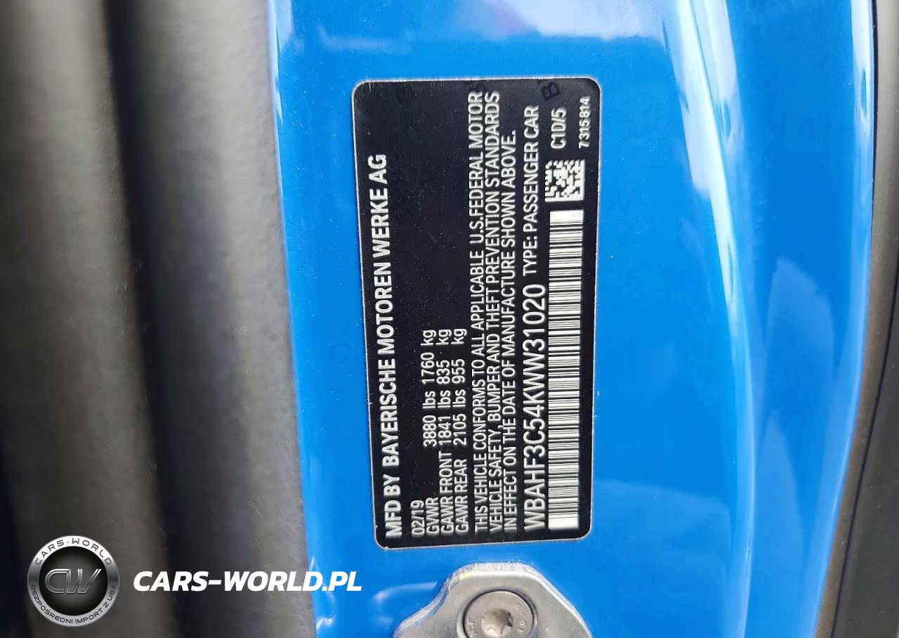 2019 BMW Z4 Sdrive30I VIN:WBAHF3C54KWW31020 - 12
