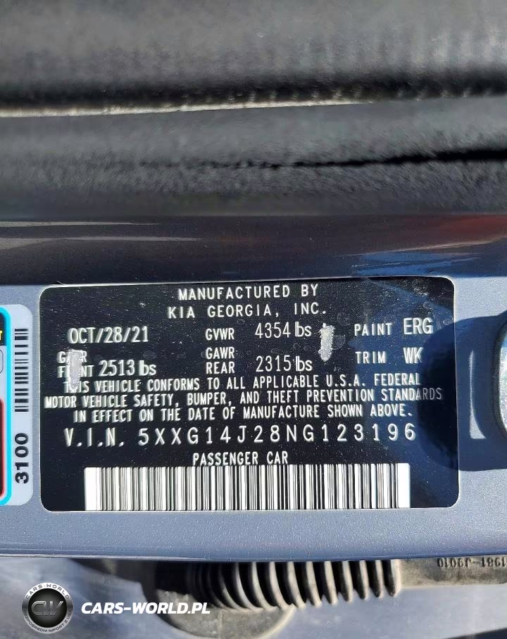 2022 Kia K5 Lxs VIN:5XXG14J28NG123196 - 13