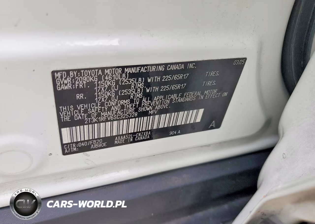 2025 Toyota Rav4 Le VIN:2T3K1RFV6SC325328 - 13