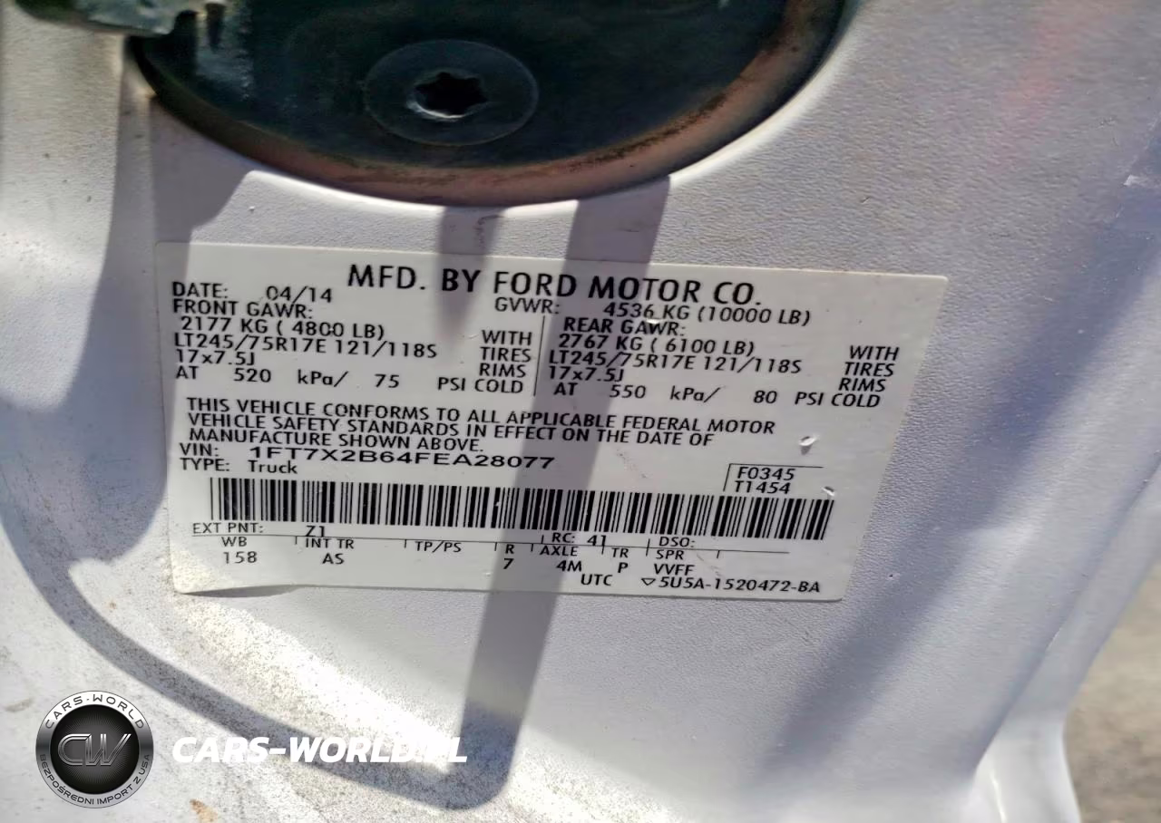2015 Ford F-250 Xl VIN:1FT7X2B64FEA28077 - 12