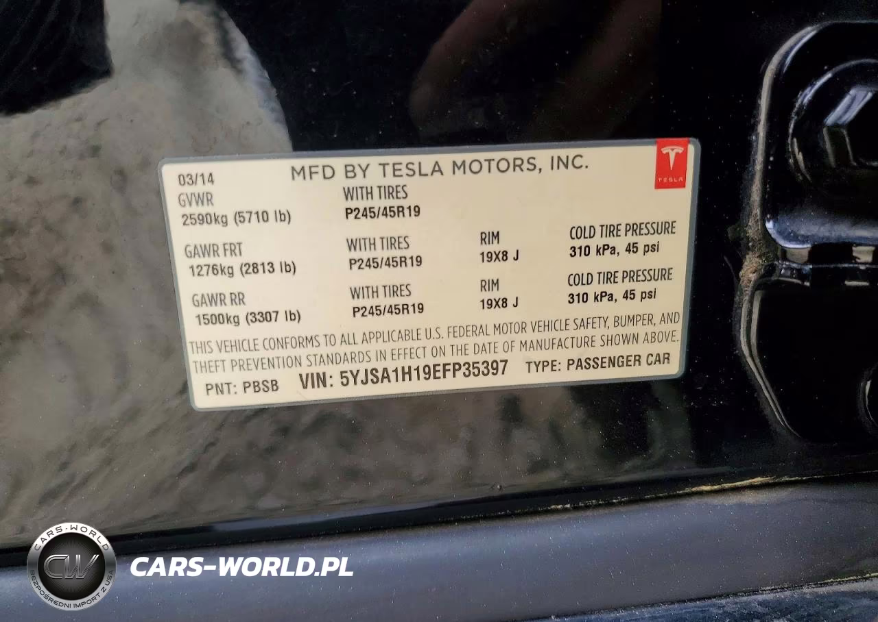 2014 Tesla Model S VIN:5YJSA1H19EFP35397 - 13