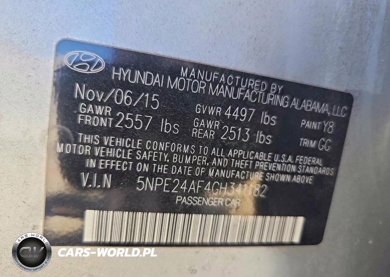 2016 Hyundai Sonata Se VIN:5NPE24AF4GH341182 - 12