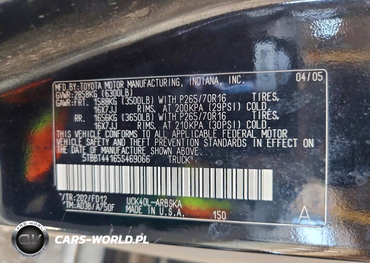 2002 Toyota Tundra Sr5 V8 VIN:5TBBT44132S296800 - 12