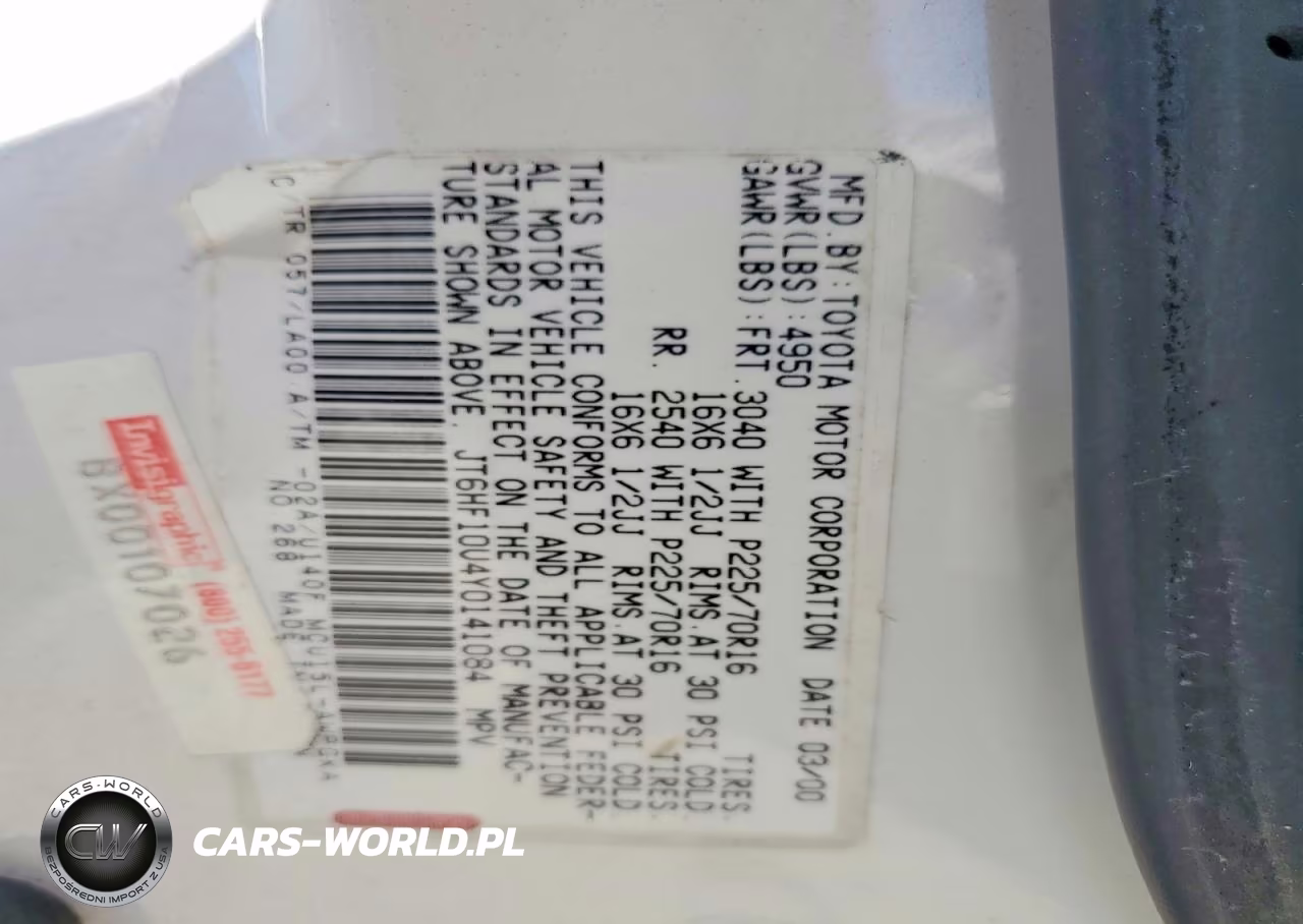 2000 Lexus Rx 300 VIN:JT6HF10U4Y0141084 - 13