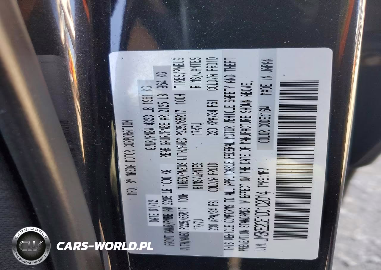 2013 Mazda Cx-5 Touring VIN:JM3KE2CE1D0102014 - 14