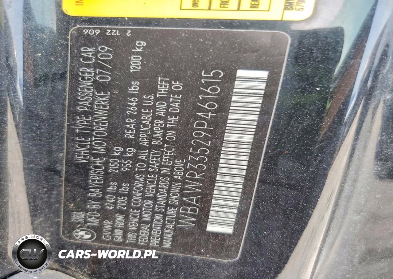 2009 BMW 328 I Sulev VIN:WBAWR33529P461615 - 12