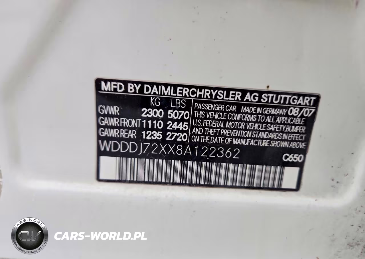 2008 Mercedes-Benz Cls 550 VIN:WDDDJ72XX8A122362 - 12