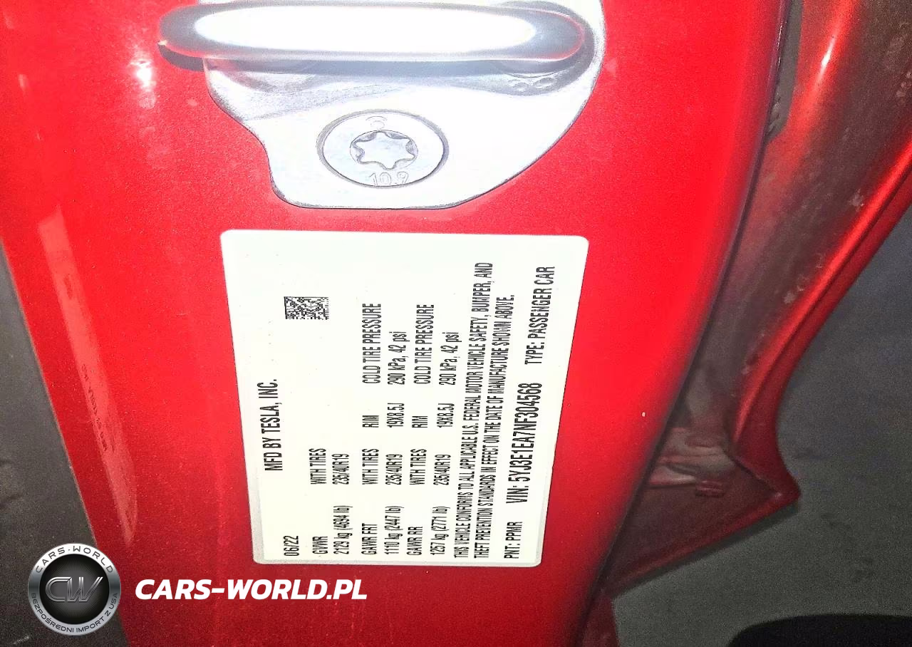 2022 Tesla Model 3 VIN:5YJ3E1EA7NF304568 - 12