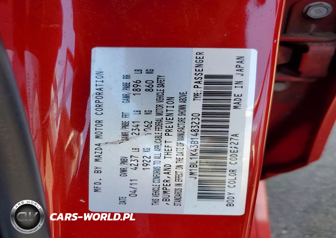 2011 Mazda Speed 3 VIN:JM1BL1K43B1483230 - 14
