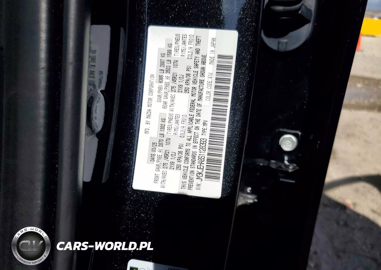 2025 Mazda Cx-70 Premium Plus VIN:JM3KJEHA8S1128393 - 13