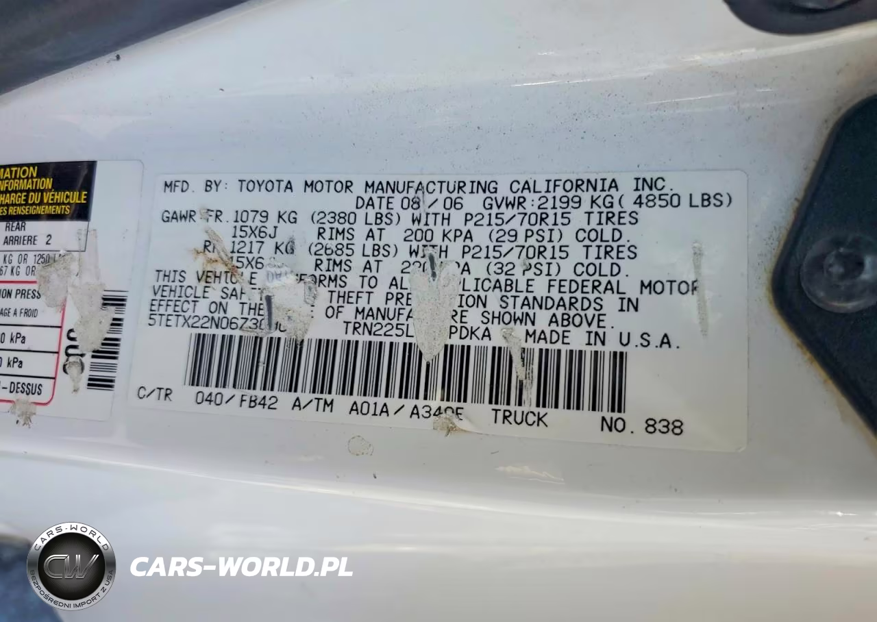 2006 Toyota Tacoma Access Cab VIN:5TETX22N06Z309098 - 13