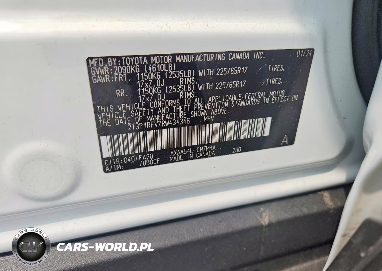 2024 Toyota Rav4 Xle VIN:2T3P1RFV7RW434346 - 14