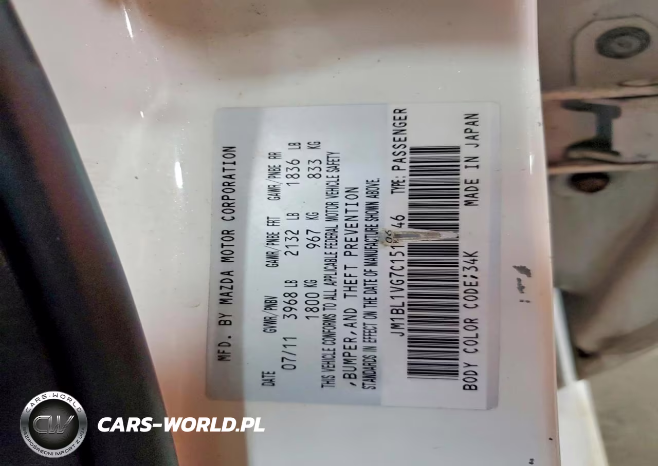 2012 Mazda 3 I VIN:JM1BL1VG7C1510646 - 12