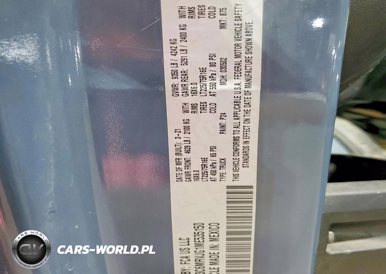 2021 Ram Promaster 3500 3500 High VIN:3C6MRVJG1ME535150 - 13