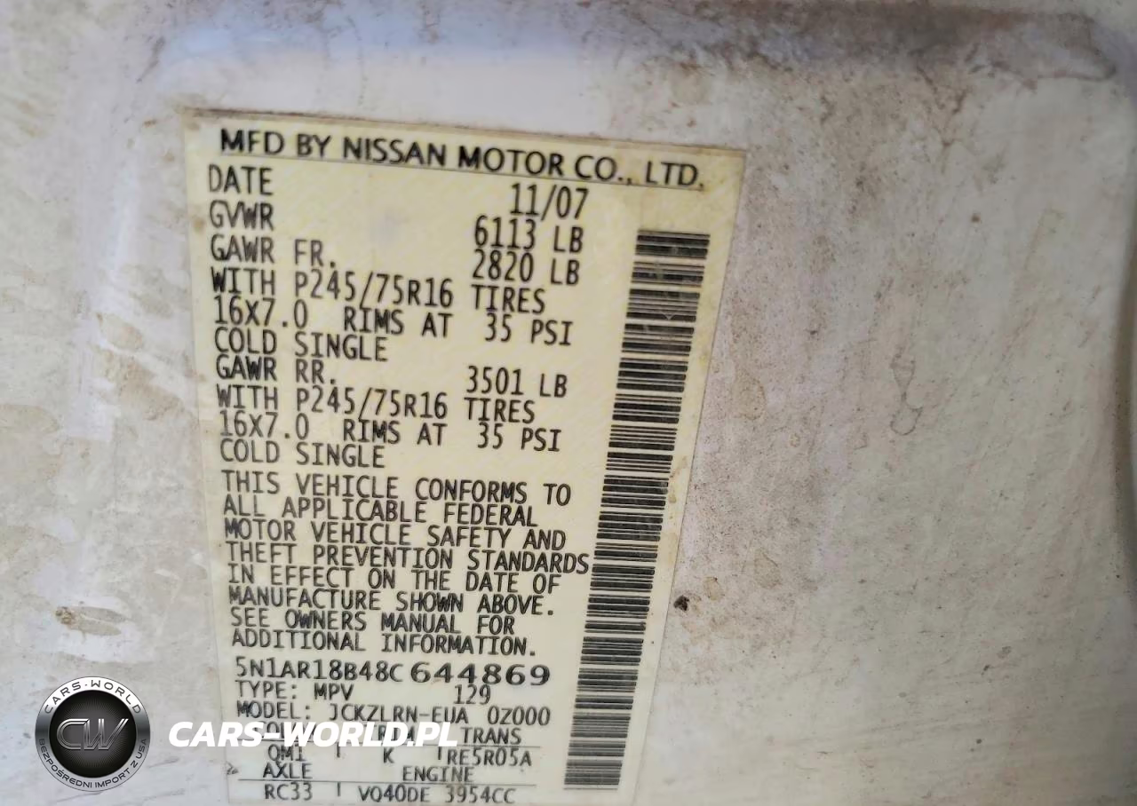 2008 Nissan Pathfinder S VIN:5N1AR18B48C644869 - 12