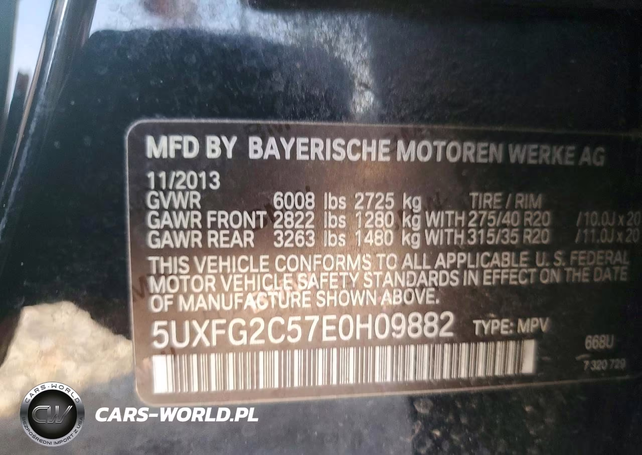 2014 BMW X6 xDrive35I VIN:5UXFG2C57E0H09882 - 12