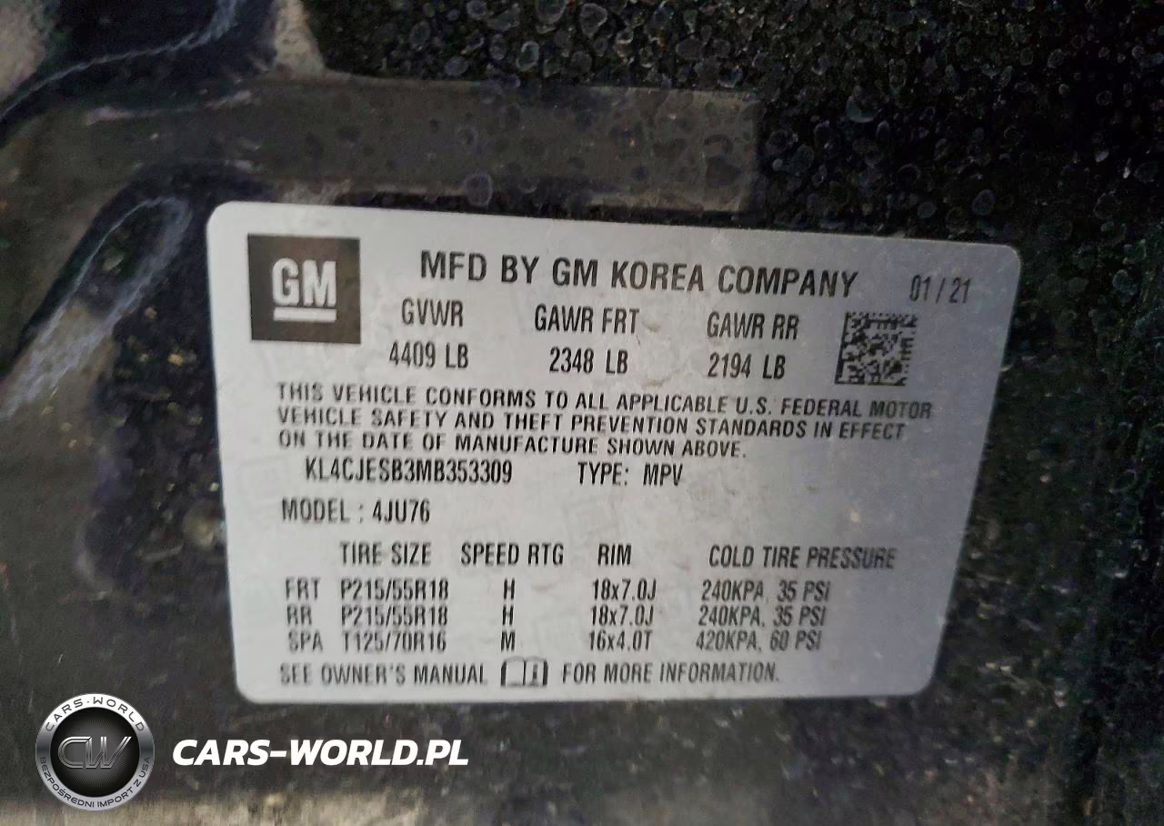 2021 Buick Encore Preferred VIN:KL4CJESB3MB353309 - 12