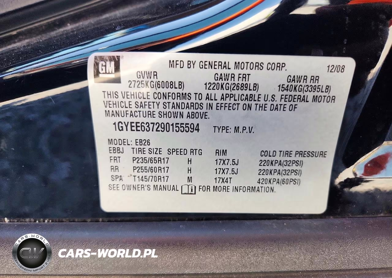 2009 Cadillac Srx VIN:1GYEE637290155594 - 14