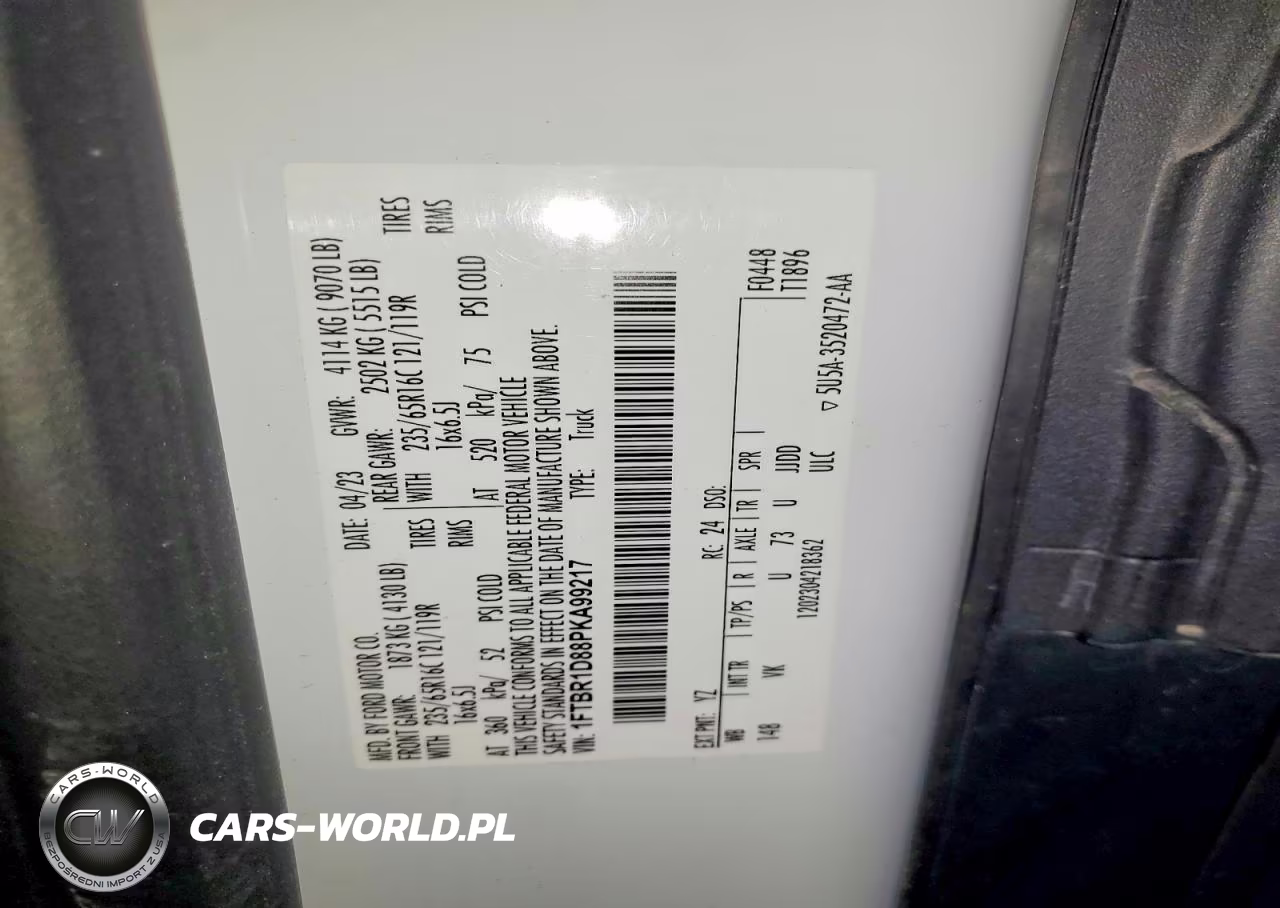 2023 Ford Transit T-250 VIN:1FTBR1D88PKA99217 - 13