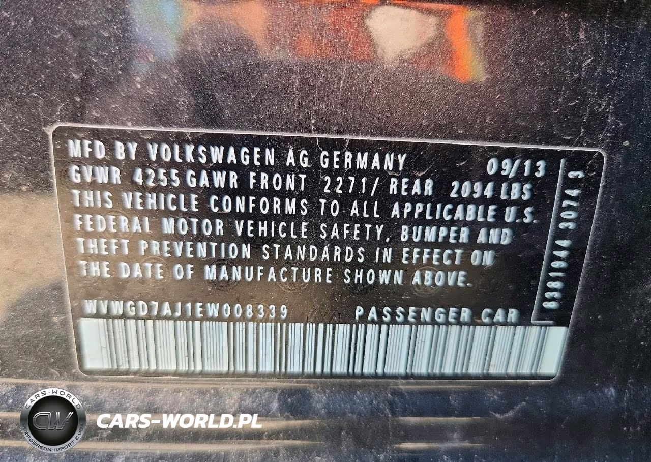 2014 Volkswagen Gti VIN:WVWGD7AJ1EW008339 - 12