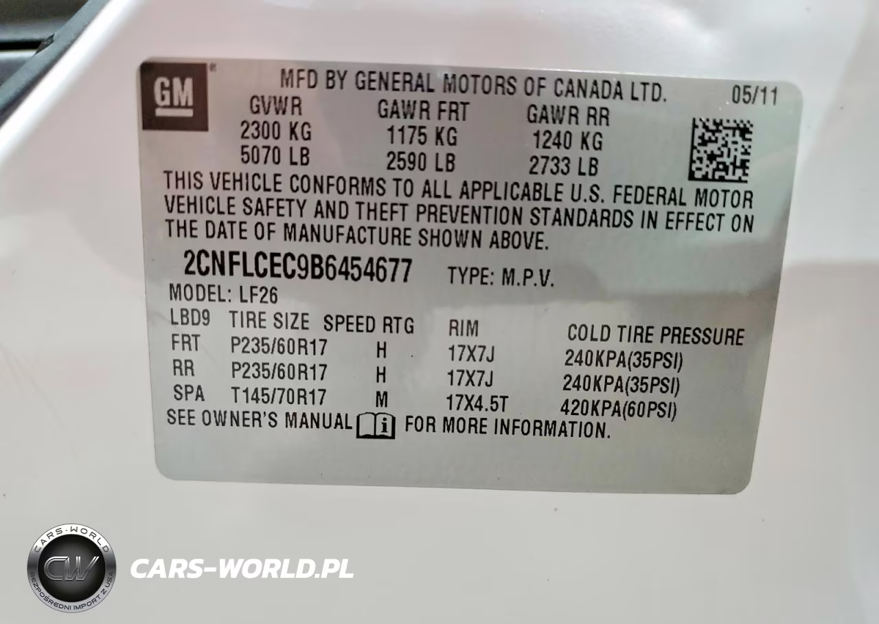 2011 Chevrolet Equinox Ls VIN:2CNFLCEC9B6454677 - 13