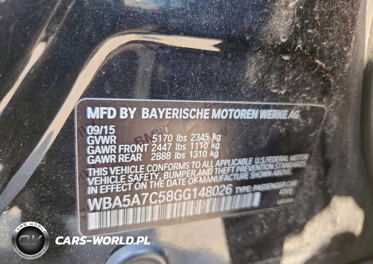 2016 BMW 528 Xi VIN:WBA5A7C58GG148026 - 12