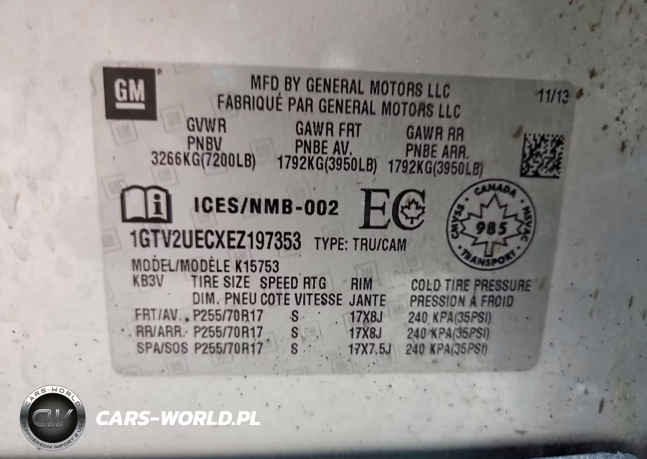 2014 GMC Sierra K1500 Sle VIN:1GTV2UECXEZ197353 - 12