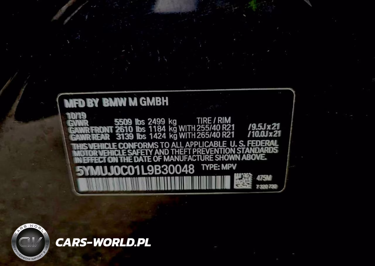 2020 BMW X4 M Competition VIN:5YMUJ0C01L9B30048 - 10