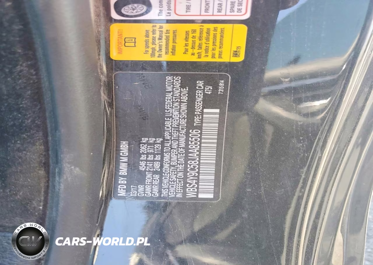 2018 BMW M4 VIN:WBS4Y9C58JAA85506 - 12