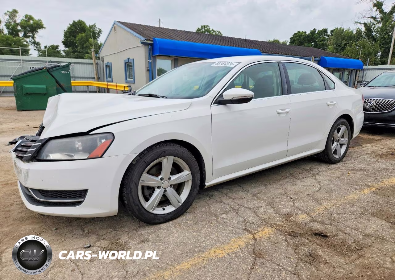 2012 Volkswagen Passat Se VIN:1VWBP7A38CC004268 - 1