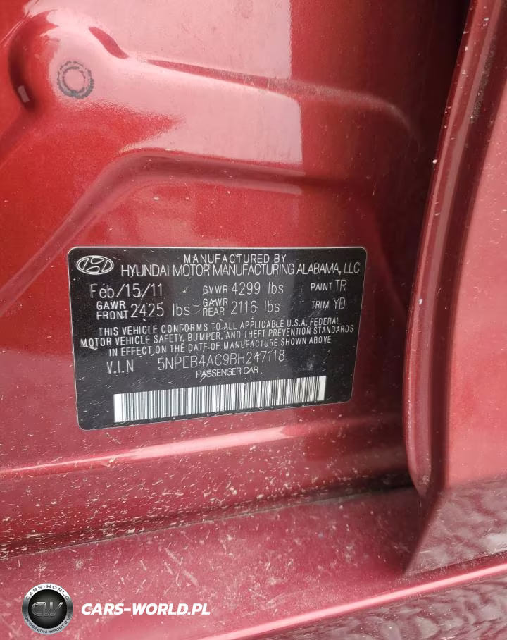 2011 Hyundai Sonata Gls VIN:5NPEB4AC9BH247118 - 12