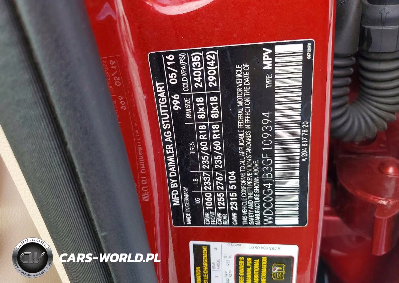 2016 Mercedes-Benz Glc 300 VIN:WDC0G4JB3GF109394 - 13