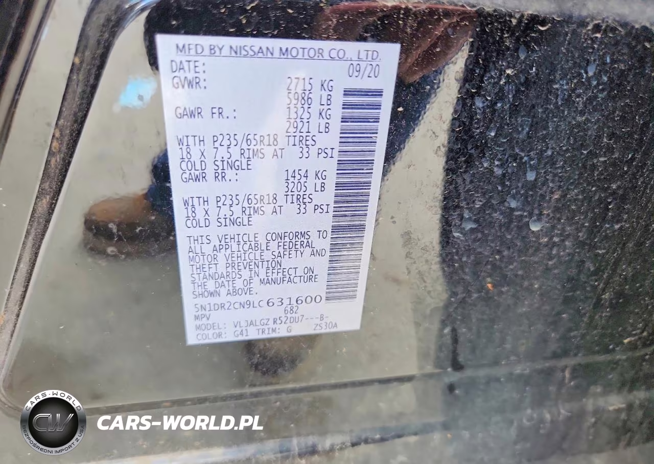 2020 Nissan Pathfinder Sl VIN:5N1DR2CN9LC631600 - 14