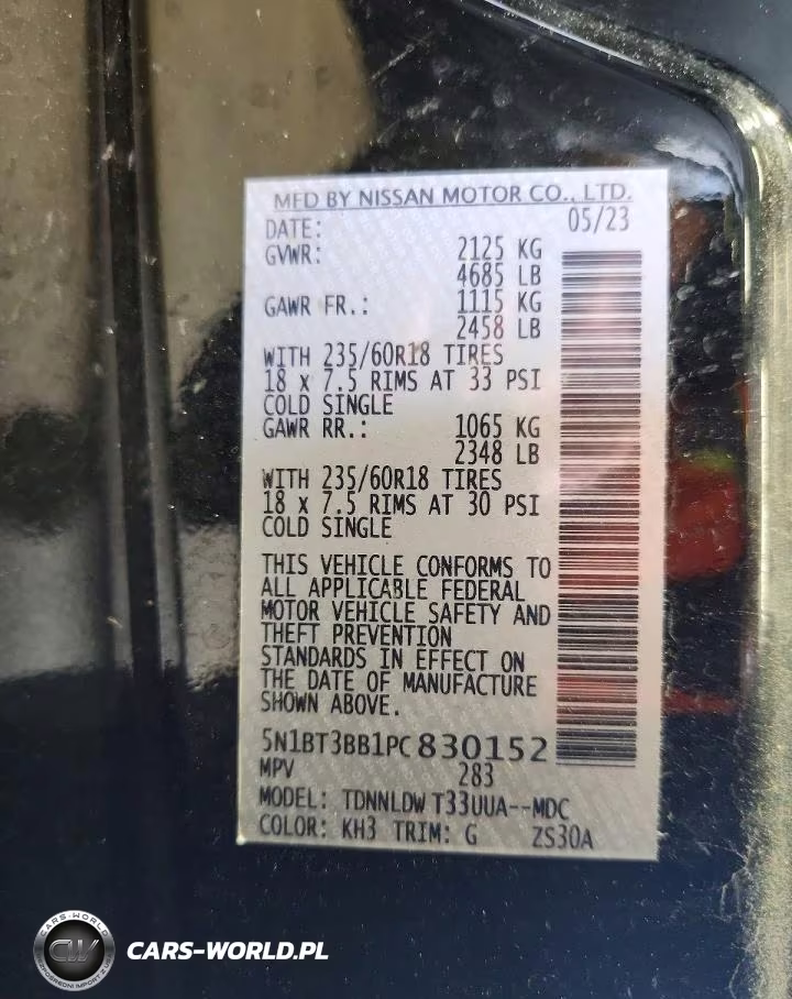 2023 Nissan Rogue Sv VIN:5N1BT3BB1PC830152 - 13