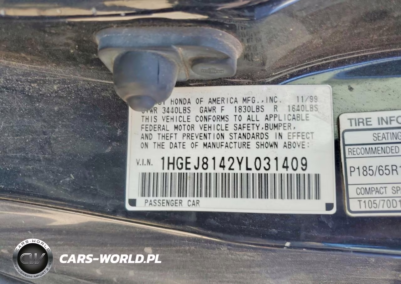 2000 Honda Civic Ex VIN:1HGEJ8142YL031409 - 12