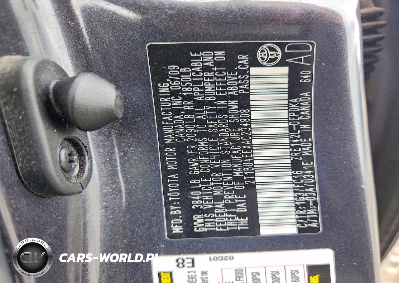 2010 Toyota Corolla Le VIN:2T1BU4EEXAC234808 - 12