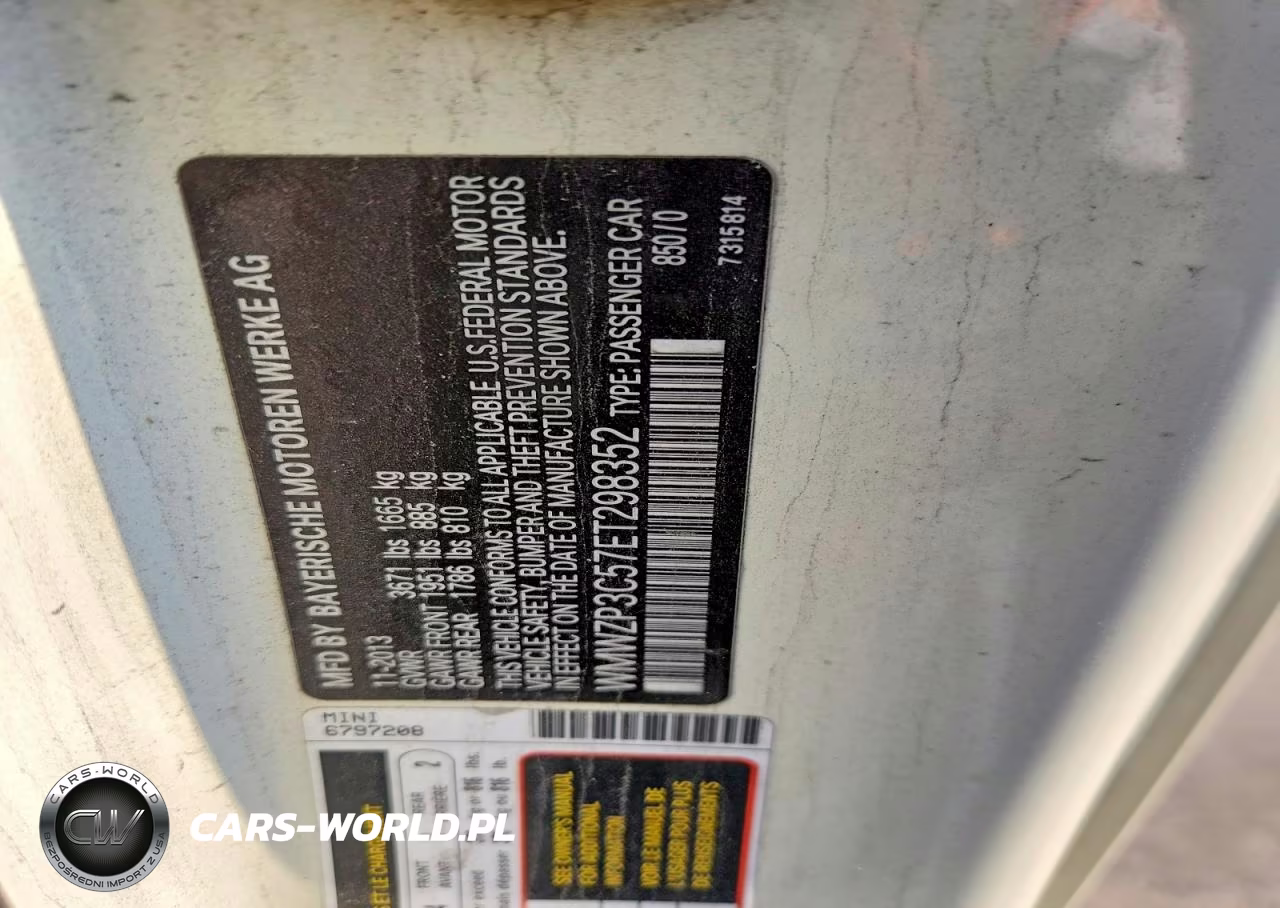2014 Mini Cooper S VIN:WMWZP3C57ET298352 - 12