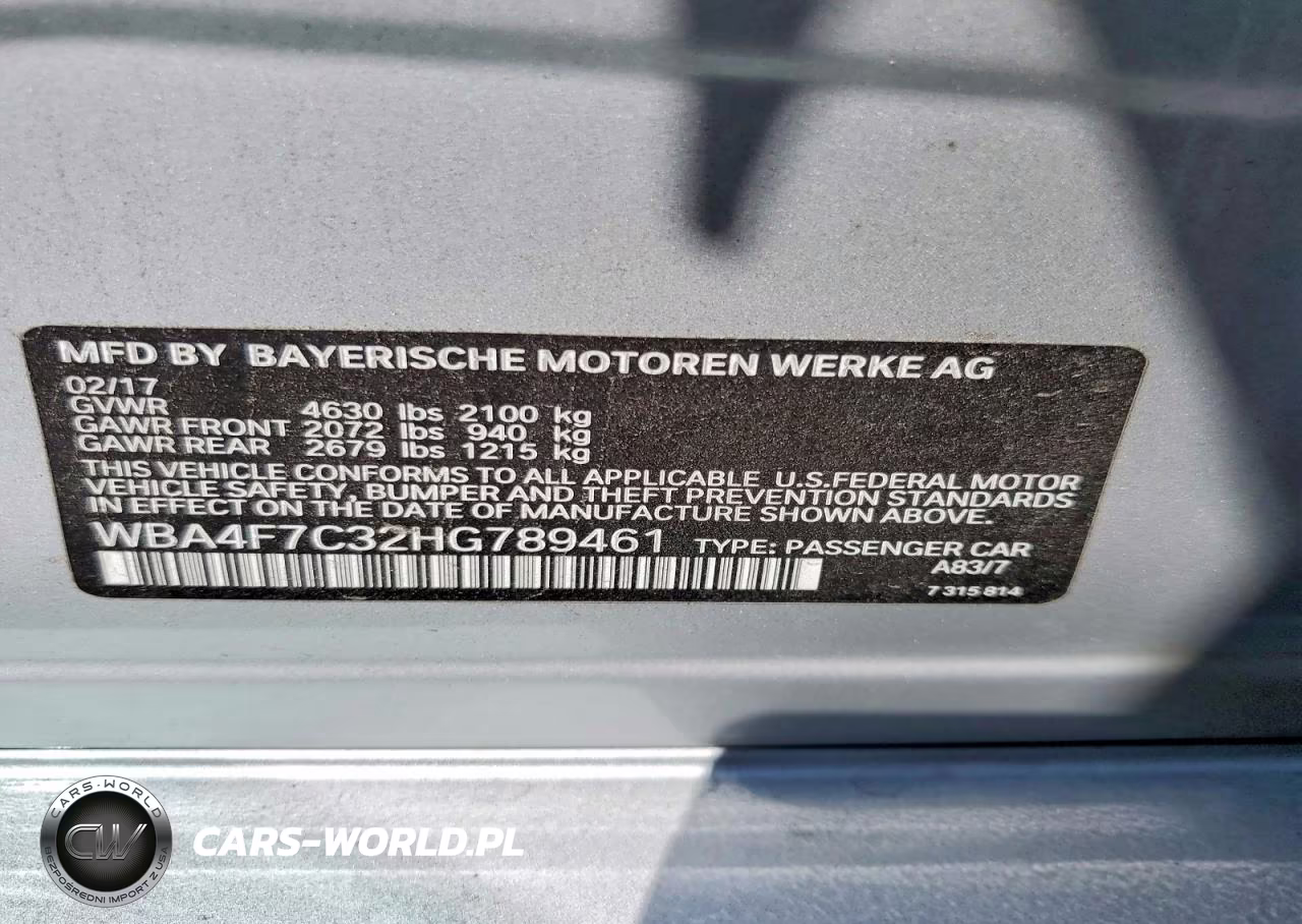 2017 BMW 430I Gran Coupe VIN:WBA4F7C32HG789461 - 12