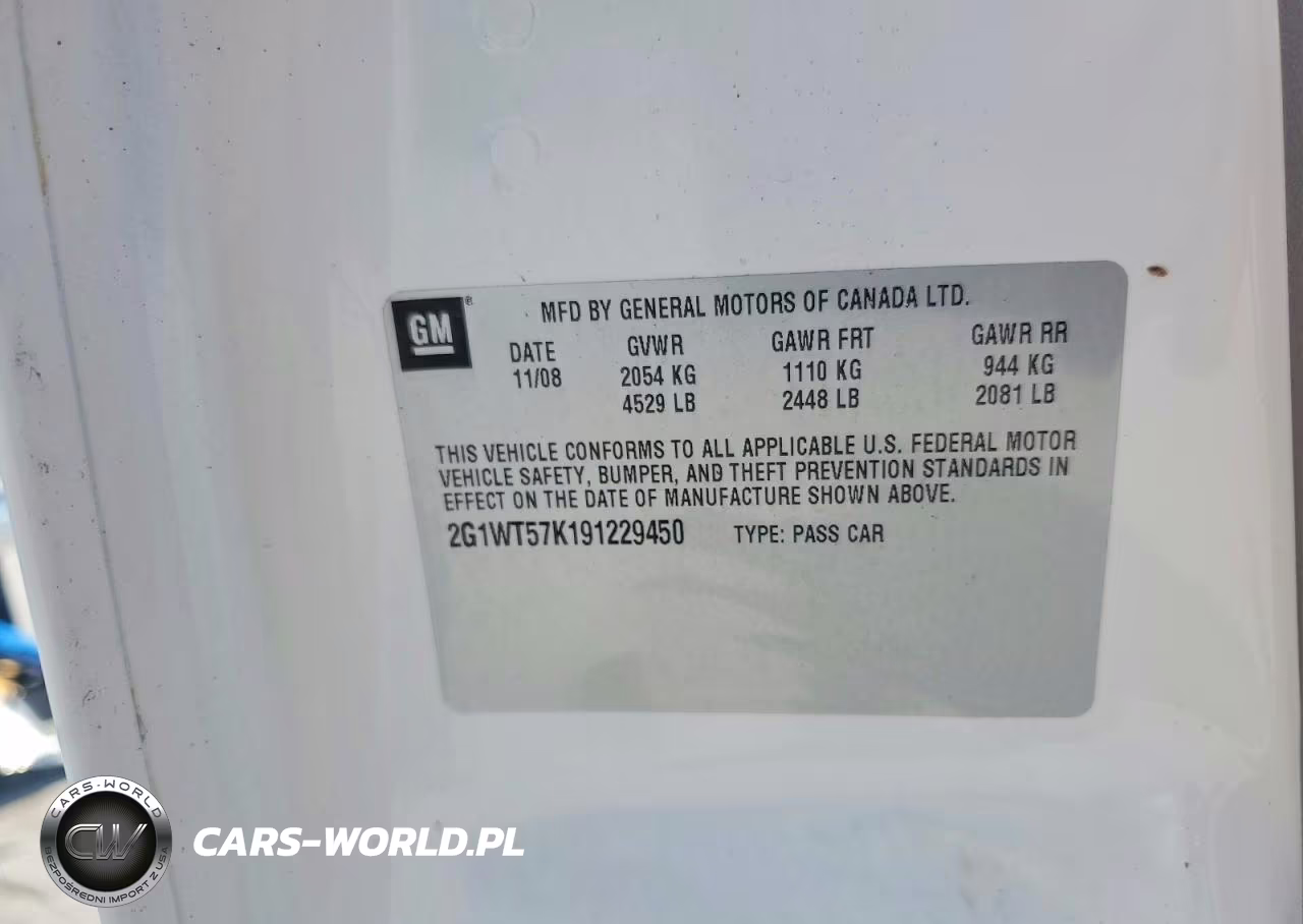 2009 Chevrolet Impala 1Lt VIN:2G1WT57K191229450 - 12