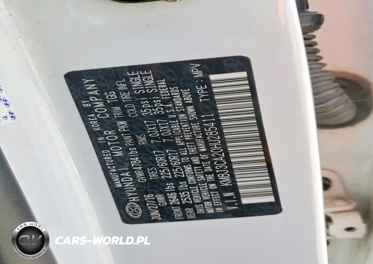2017 Hyundai Tucson Eco VIN:KM8J3CA20HU285411 - 13