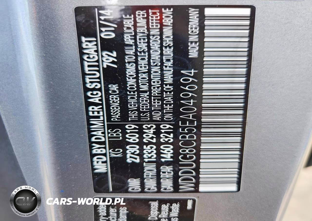 2014 Mercedes-Benz S 550 VIN:WDDUG8CB5EA049694 - 12
