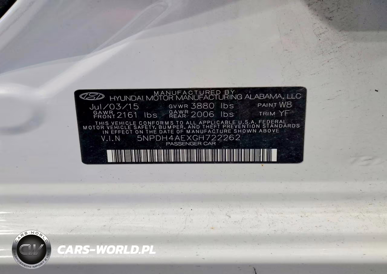 2016 Hyundai Elantra Se VIN:5NPDH4AEXGH722262 - 12