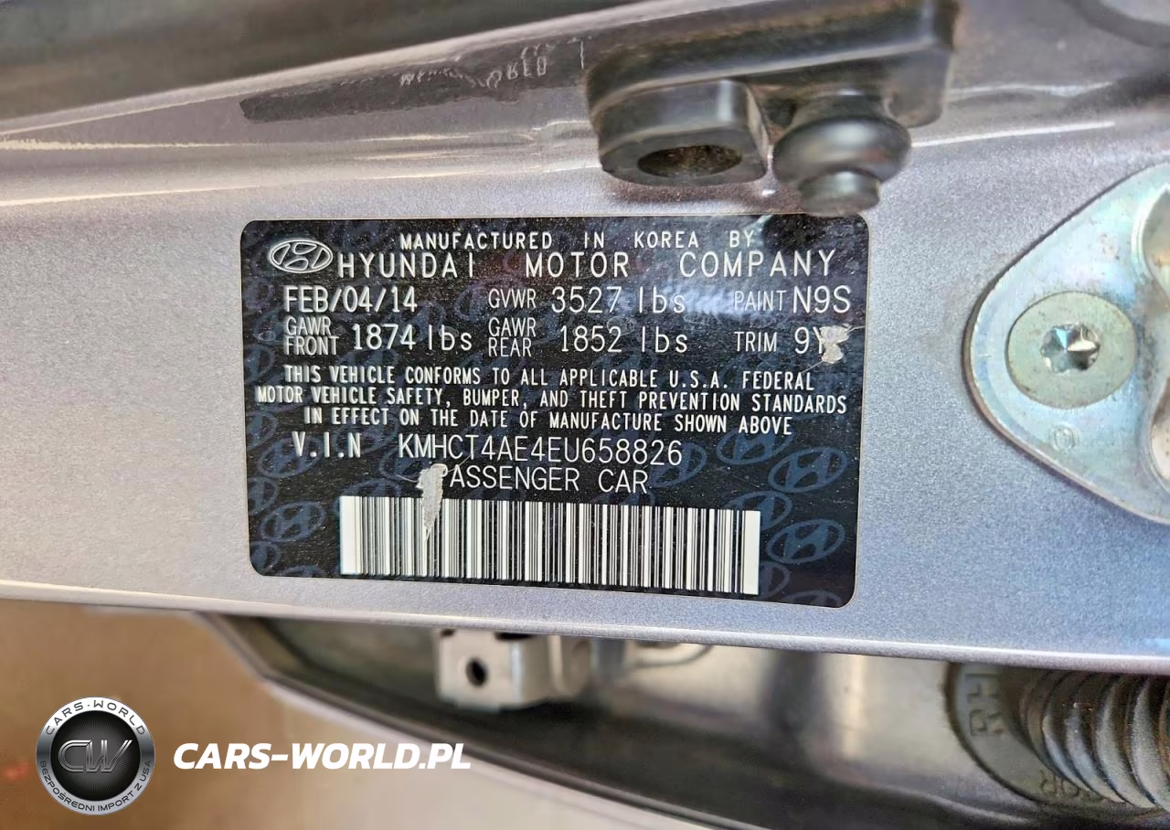 2014 Hyundai Accent Gls VIN:KMHCT4AE4EU658826 - 12