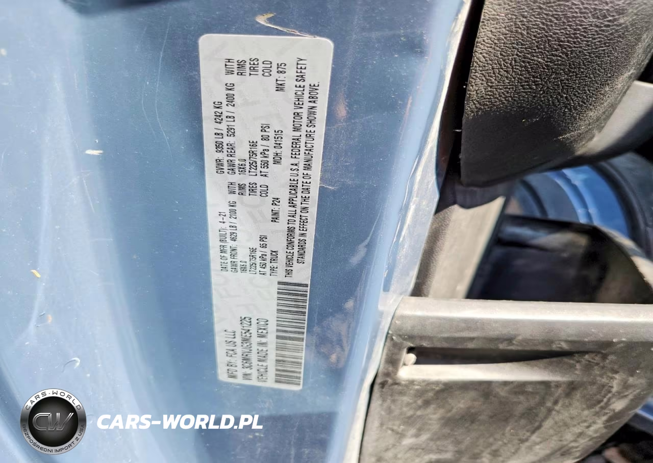 2021 Ram Promaster 3500 3500 High VIN:3C6MRVJG3ME541225 - 12