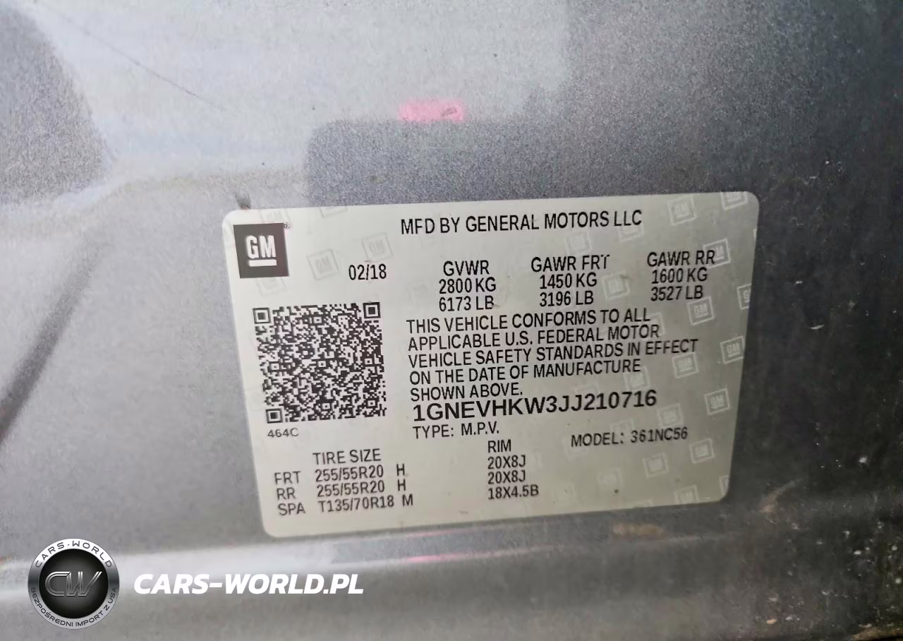2018 Chevrolet Traverse Lt VIN:1GNEVHKW3JJ210716 - 13