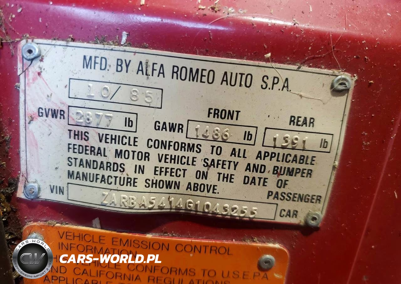 1986 Alfa Romeo Veloce 2000 Spider VIN:ZARBA5414G1043255 - 12